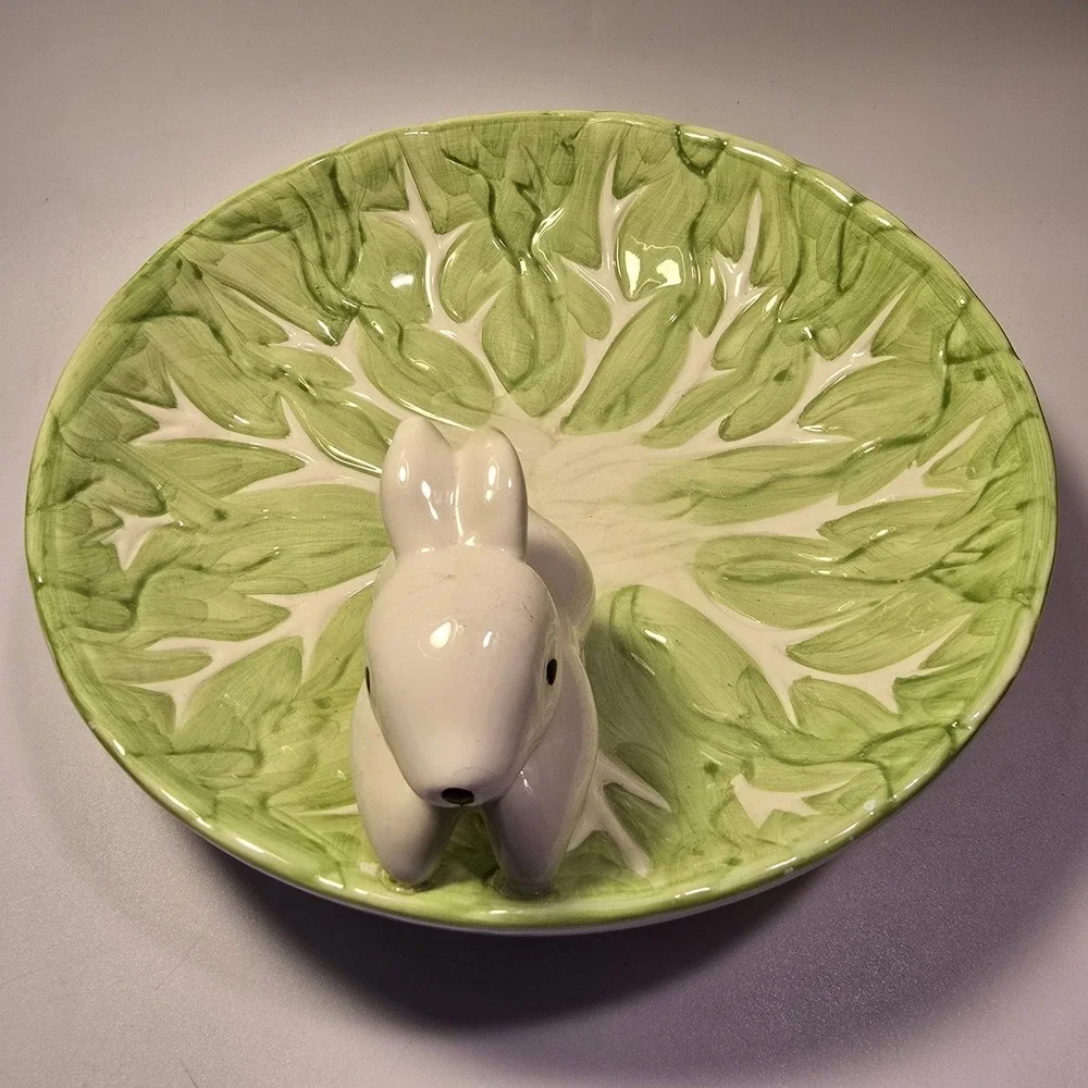 WCL White Bunny Green Lettuce 8 1/2